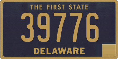 DE license plate 39776