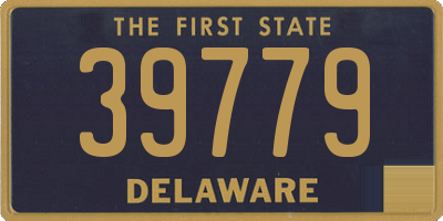 DE license plate 39779