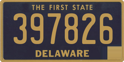 DE license plate 397826