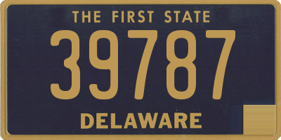 DE license plate 39787