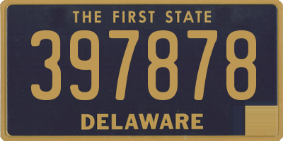DE license plate 397878