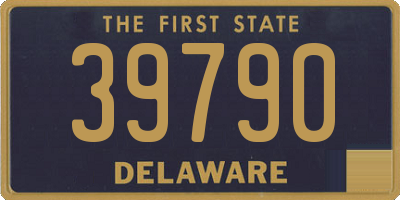 DE license plate 39790