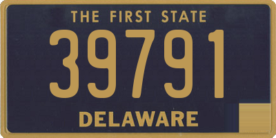 DE license plate 39791