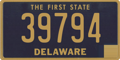 DE license plate 39794