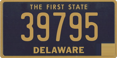 DE license plate 39795