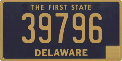 DE license plate 39796