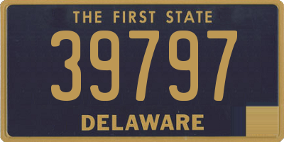 DE license plate 39797