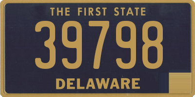 DE license plate 39798