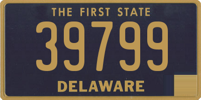 DE license plate 39799