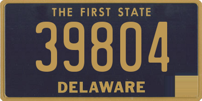 DE license plate 39804