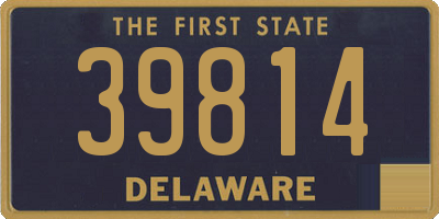 DE license plate 39814