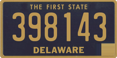 DE license plate 398143