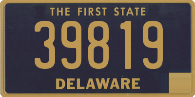 DE license plate 39819