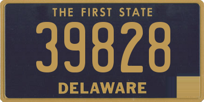 DE license plate 39828