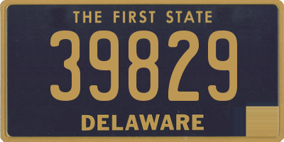 DE license plate 39829