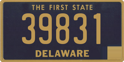 DE license plate 39831