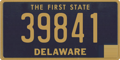 DE license plate 39841