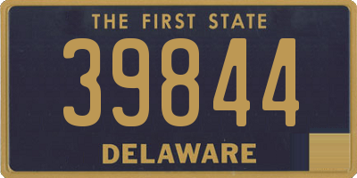 DE license plate 39844