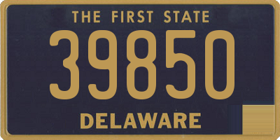 DE license plate 39850