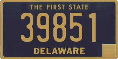 DE license plate 39851