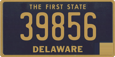 DE license plate 39856