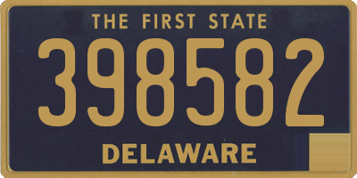 DE license plate 398582