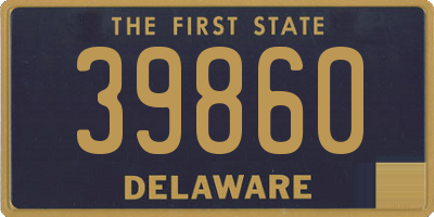 DE license plate 39860