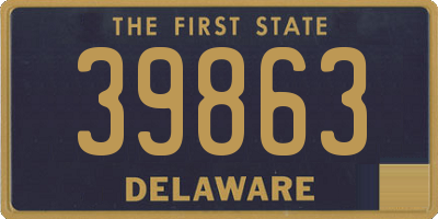 DE license plate 39863