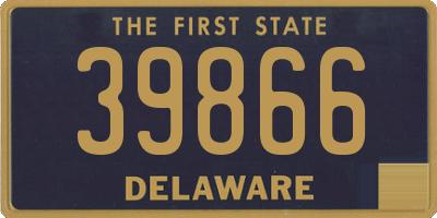 DE license plate 39866