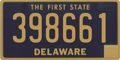 DE license plate 398661