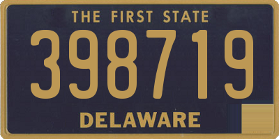 DE license plate 398719