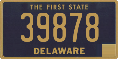 DE license plate 39878