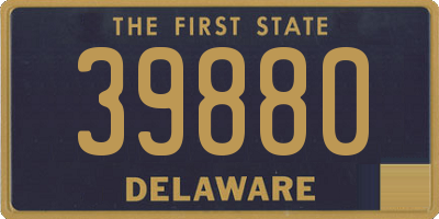 DE license plate 39880