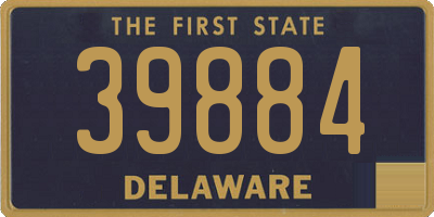 DE license plate 39884