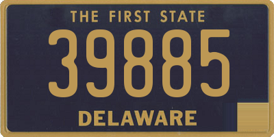 DE license plate 39885