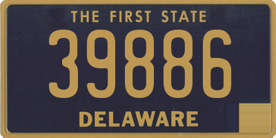 DE license plate 39886