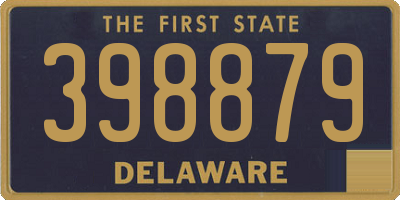 DE license plate 398879