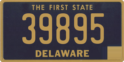 DE license plate 39895