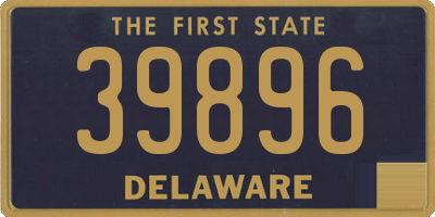 DE license plate 39896