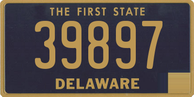 DE license plate 39897