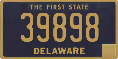 DE license plate 39898