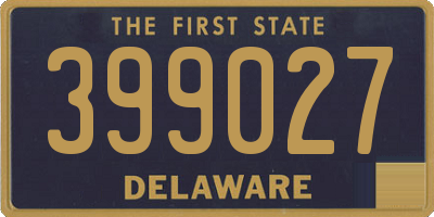 DE license plate 399027