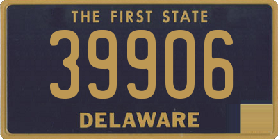 DE license plate 39906