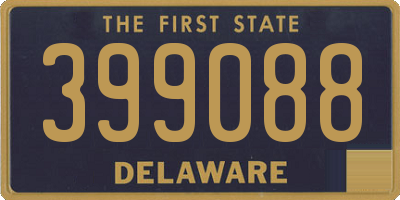 DE license plate 399088