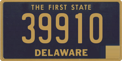 DE license plate 39910
