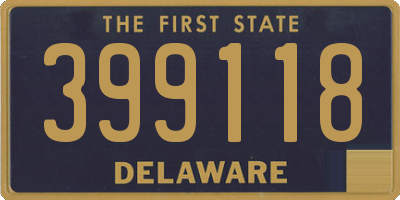 DE license plate 399118