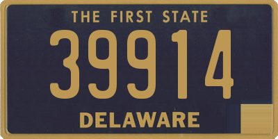 DE license plate 39914