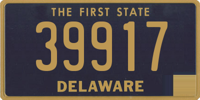 DE license plate 39917