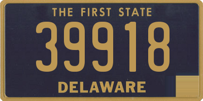 DE license plate 39918