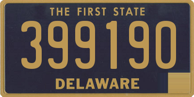 DE license plate 399190